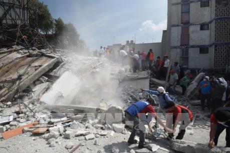Mỹ hỗ trợ cứu hộ và khắc phục hậu quả động đất tại Mexico