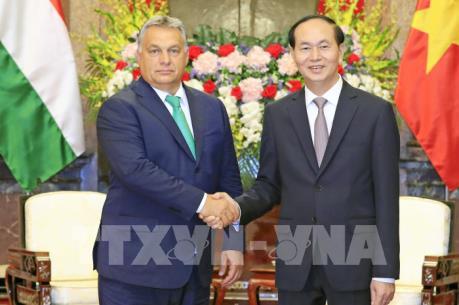 Chủ tịch nước Trần Đại Quang tiếp Thủ tướng Hungary