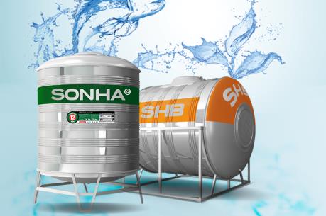 Tập đoàn Sơn Hà tung ra thị trường 2 sản phẩm bồn nước inox mới