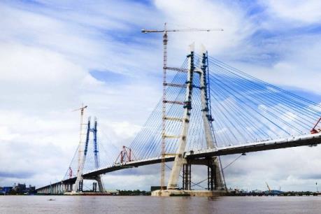 Hợp long cầu Vàm Cống nối Đồng Tháp với Cần Thơ