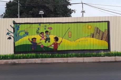 Độc đáo con đường tranh 3D dài nhất Việt Nam