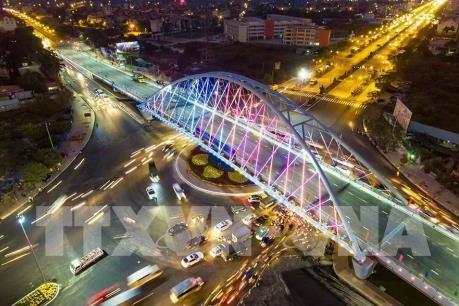 Hải Phòng khắc phục vết nứt đường dẫn hai đầu cầu vượt Nguyễn Bỉnh Khiêm-Đình Vũ