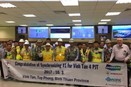 Tổ máy 2 Nhiệt điện Vĩnh Tân 4 hòa lưới điện Quốc gia