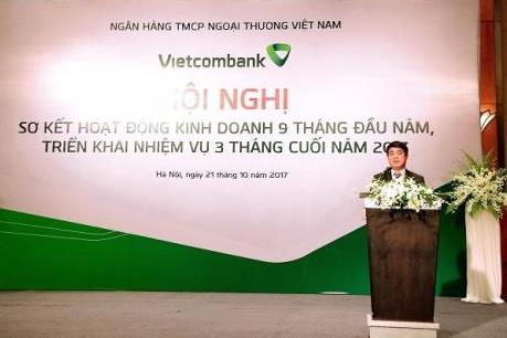 Vietcombank hoàn thành 86% kế hoạch năm