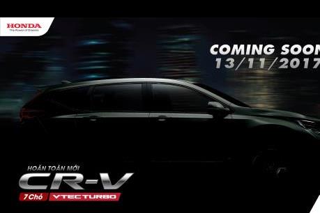Honda CR-V thế hệ thứ 5 sẽ ra mắt thị trường Việt Nam vào ngày 13/11