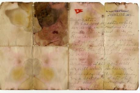Lá thư cuối cùng viết trên con tàu Titanic được bán với mức giá kỷ lục