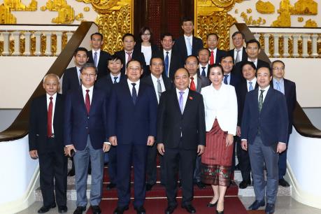 Thủ tướng Nguyễn Xuân Phúc tiếp Phó Thủ tướng Lào Sonexay Siphandone   ​