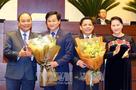 Quốc hội phê chuẩn bổ nhiệm Bộ trưởng Bộ Giao thông Vận tải và Tổng Thanh tra Chính phủ