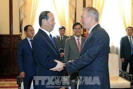 Chủ tịch nước Trần Đại Quang tiếp Đại sứ Hoa Kỳ chào kết thúc nhiệm kỳ