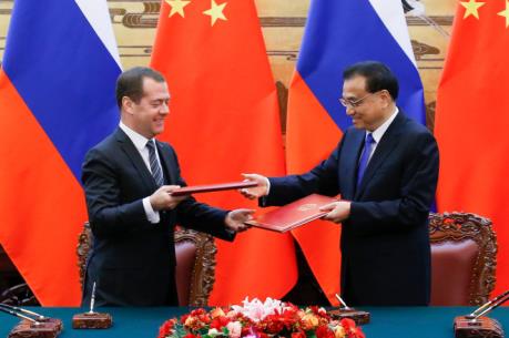 Lãnh đạo Nga và Trung Quốc tập trung thảo luận vấn đề kinh tế