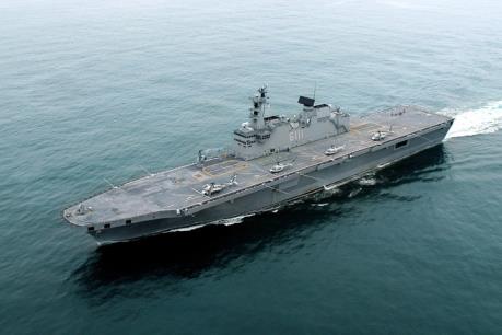 Hải quân Hàn Quốc hạ thủy tàu đổ bộ mới nhất