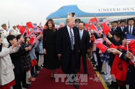 Tổng thống Mỹ Donald Trump hội đàm với người đứng đầu Trung Quốc Tập Cận Bình