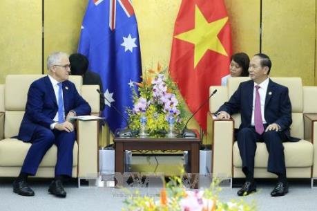 APEC 2017: Chủ tịch nước Trần Đại Quang gặp song phương Thủ tướng Australia
