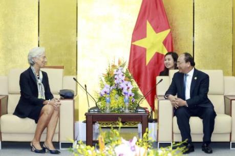 APEC 2017: Thủ tướng Nguyễn Xuân Phúc tiếp  Giám đốc Điều hành Quỹ Tiền tệ Quốc tế