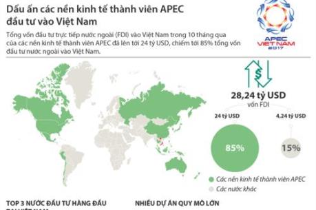 Dấu ấn các nền kinh tế thành viên APEC đầu tư vào Việt Nam