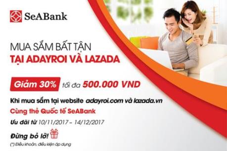Hoàn tiền lên tới 30% giá trị thanh toán khi mua sắm tại Adayroi và Lazada
