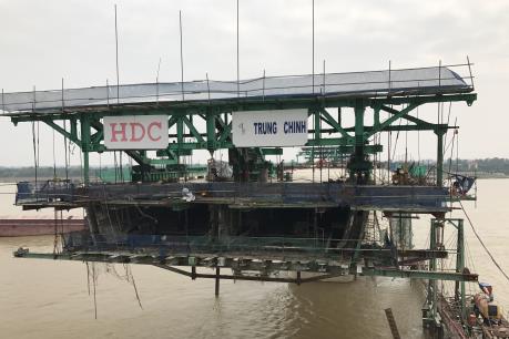 Sắp hợp long cầu Hưng Hà nối hai tỉnh Hưng Yên với Hà Nam