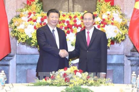 Chủ tịch nước Trần Đại Quang hội đàm với Tổng Bí thư, Chủ tịch nước Trung Quốc