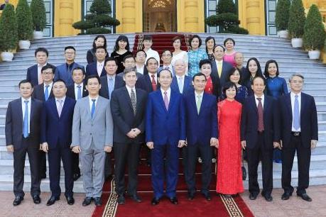 Chủ tịch nước Trần Đại Quang tiếp các nhà tài trợ Tuần lễ Cấp cao APEC 2017