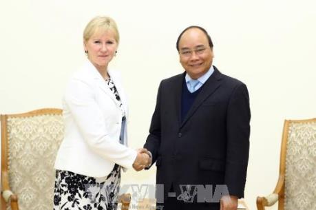 Thủ tướng Nguyễn Xuân Phúc tiếp Bộ trưởng Ngoại giao Thụy Điển