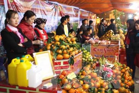 Lần đầu tỉnh Hưng Yên tổ chức hội chợ cam