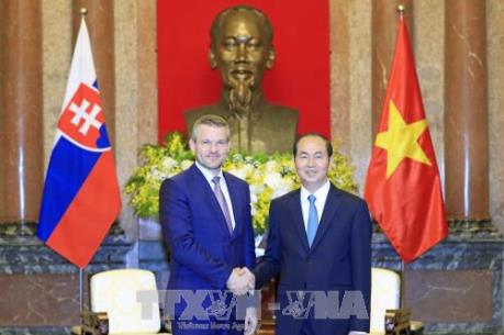 Chủ tịch nước Trần Đại Quang tiếp Phó Thủ tướng Slovakia Peter Pellegrini