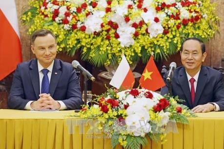 Chủ tịch nước Trần Đại Quang hội đàm với Tổng thống Cộng hòa Ba Lan