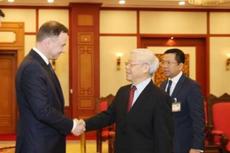 Tổng Bí thư Nguyễn Phú Trọng tiếp Tổng thống Cộng hòa Ba Lan