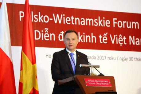 Tổng thống Ba Lan Andrzej Duda dự Diễn đàn kinh tế Việt Nam - Ba Lan