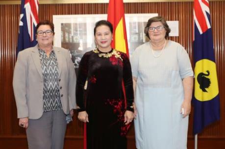 Chủ tịch Quốc hội Nguyễn Thị Kim Ngân gặp lãnh đạo Thượng viện, Hạ viên bang Tây Australia