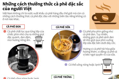 Những cách thưởng thức cà phê đặc sắc của người Việt