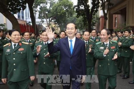 Chủ tịch nước Trần Đại Quang làm việc với Bộ Tư lệnh Bộ đội Biên phòng