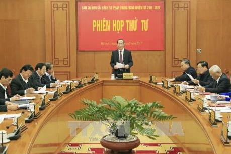 Chủ tịch nước chủ trì phiên họp của Ban Chỉ đạo Cải cách tư pháp Trung ương
