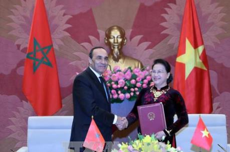 Chủ tịch Quốc hội Nguyễn Thị Kim Ngân hội đàm với Chủ tịch Hạ viện Vương quốc Maroc