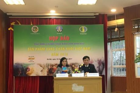 Phát động Chương trình bình chọn danh hiệu "Sản phẩm vàng chăn nuôi Việt Nam năm 2018"