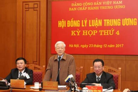 Bài phát biểu của Tổng Bí thư tại Kỳ họp thứ 4 Hội đồng Lý luận Trung ương