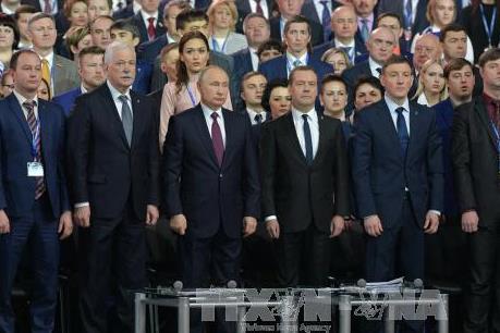 Đảng Nước Nga thống nhất ủng hộ Tổng thống Putin tái tranh cử