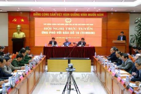 Thủ tướng chủ trì Hội nghị trực tuyến ứng phó với bão số 16 (Tembin)