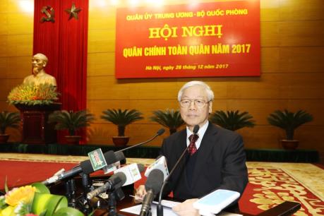 Toàn văn phát biểu của Tổng Bí thư tại Hội nghị tổng kết công tác quân sự, quốc phòng