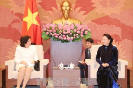 Chủ tịch Quốc hội Nguyễn Thị Kim Ngân tiếp Đại sứ Cuba chào xã giao