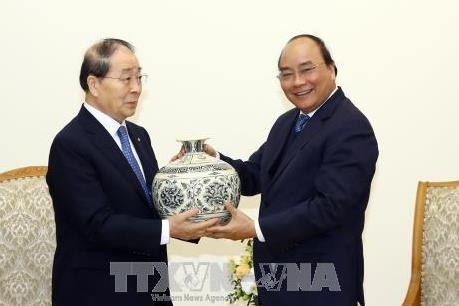 Thủ tướng Nguyễn Xuân Phúc tiếp Chủ tịch Tập đoàn Panko, Hàn Quốc