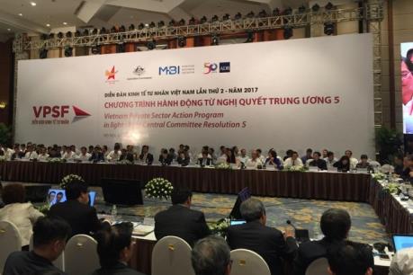 Công bố kết quả Diễn đàn kinh tế tư nhân Việt Nam 2017