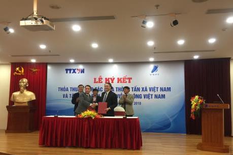 Thông tấn xã Việt Nam và VNPT ký kết thỏa thuận hợp tác