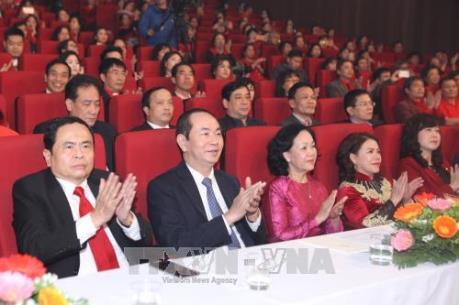 Chủ tịch nước Trần Đại Quang dự chương trình nghệ thuật “Sức mạnh nhân đạo”