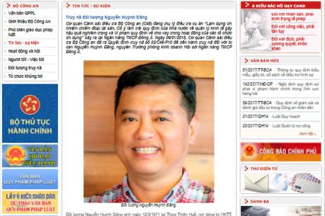 Truy nã nguyên Trưởng phòng kinh doanh Hội sở Ngân hàng TMCP Đông Á