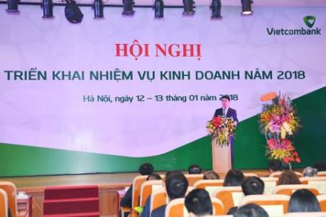 Vietcombank đặt mục tiêu giảm tỷ lệ nợ xấu xuống dưới 1% năm 2018