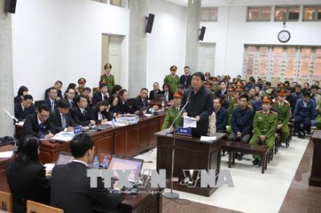 Phiên tranh tụng xét xử sơ thẩm bị cáo Trịnh Xuân Thanh và đồng phạm chiều 13/1