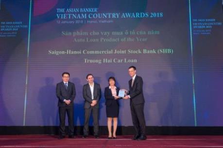 SHB nhận giải thưởng Ngân hàng có sản phẩm cho vay mua ô tô của năm