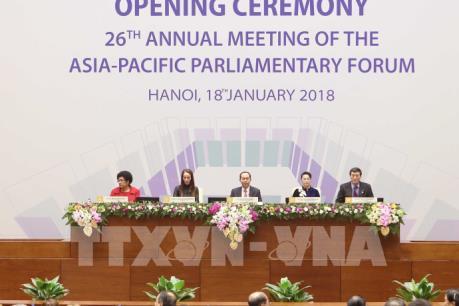 Khai mạc Hội nghị thường niên lần thứ 26 Diễn đàn Nghị viện châu Á - Thái Bình Dương