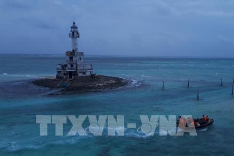 Đảo Trường Sa khắc phục thiệt hại do mưa bão, vui đón Xuân 2018